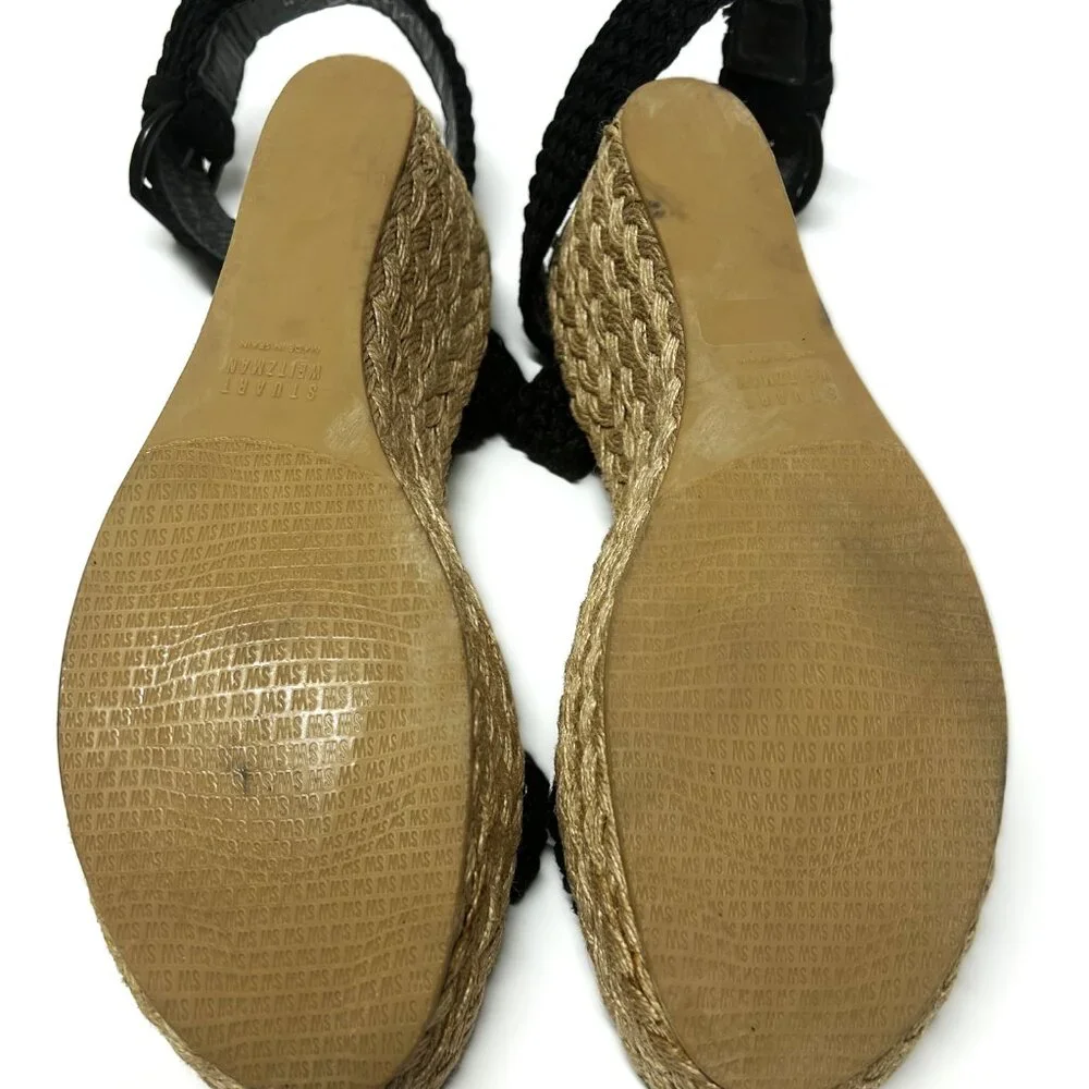 Stuart Weitzman braided wedges in 9 ½ M - Picture 8 of 9